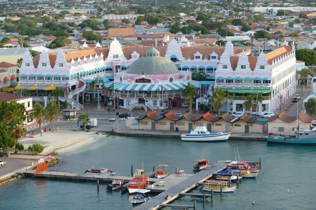 aruba, oranjestad, caribbean, antilles, dutch, netherlands, tourism, cruise, panorama, nature, outlook, city, historical, sea